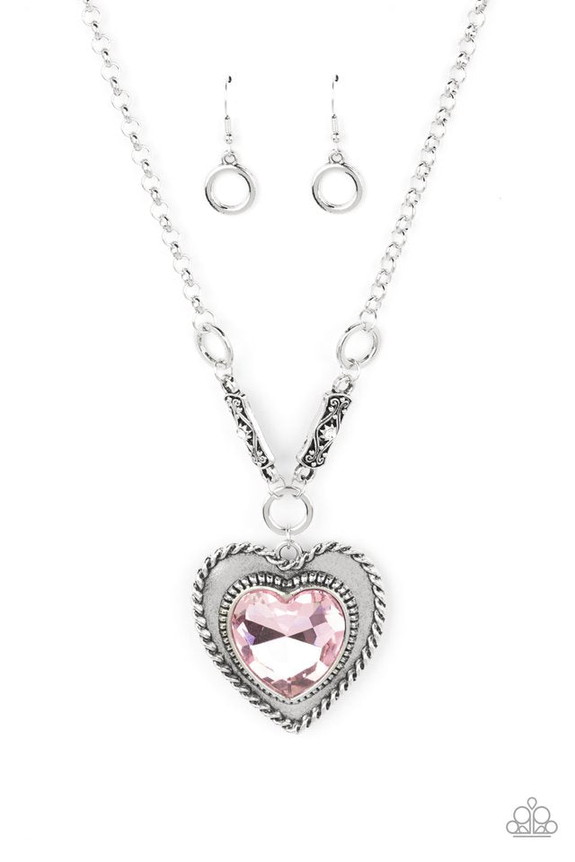 Heart Full of Fabulous - Pink - Paparazzi Necklace Image