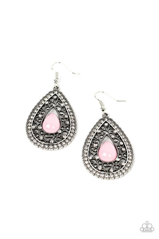 Cloud Nine Couture - Pink - Paparazzi Earring Image