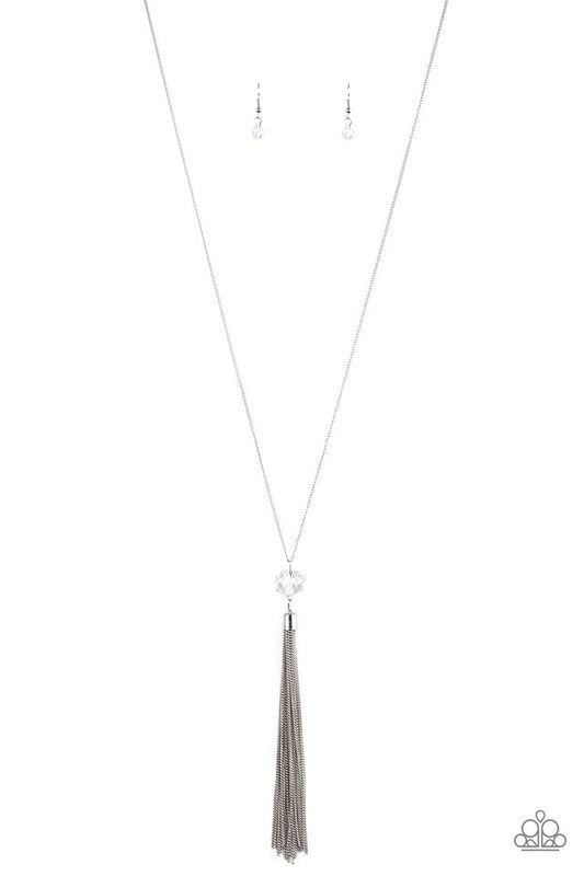 Socialite Of The Season - White - Paparazzi Necklace Image