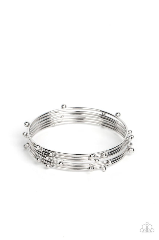 Metro Satellite - Silver - Paparazzi Bracelet Image