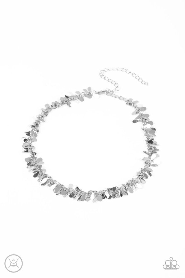Surreal Shimmer - Silver - Paparazzi Necklace Image
