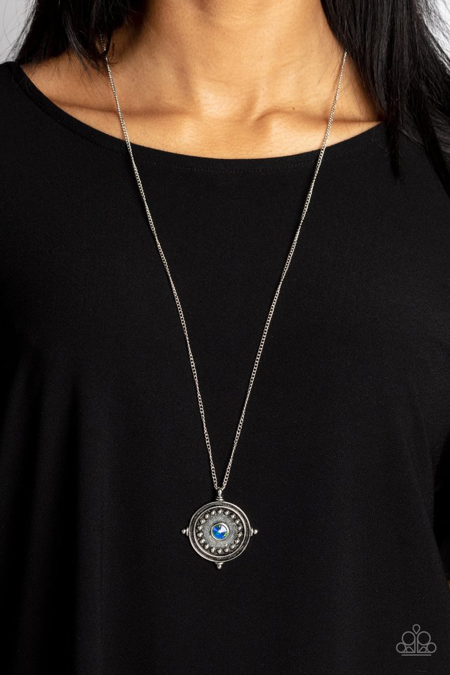 Compass Composure - Green - Paparazzi Necklace Image