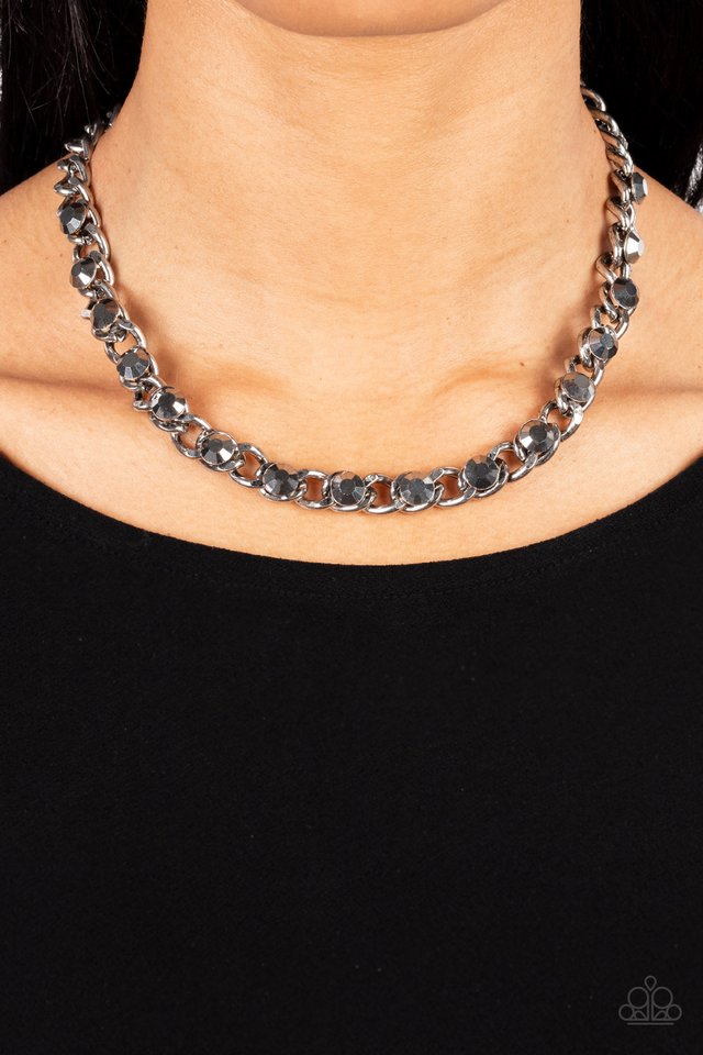 Major Moxie - Silver - Paparazzi Necklace Image