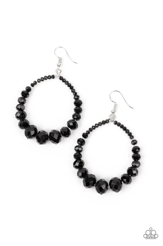 Astral Aesthetic - Black - Paparazzi Earring Image