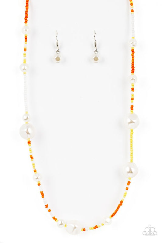Modern Marina - Orange - Paparazzi Necklace Image