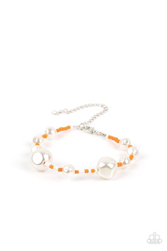 Contemporary Coastline - Orange - Paparazzi Bracelet Image