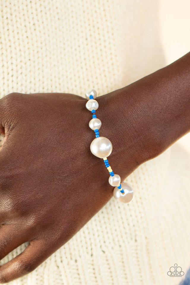 Contemporary Coastline - Blue - Paparazzi Bracelet Image