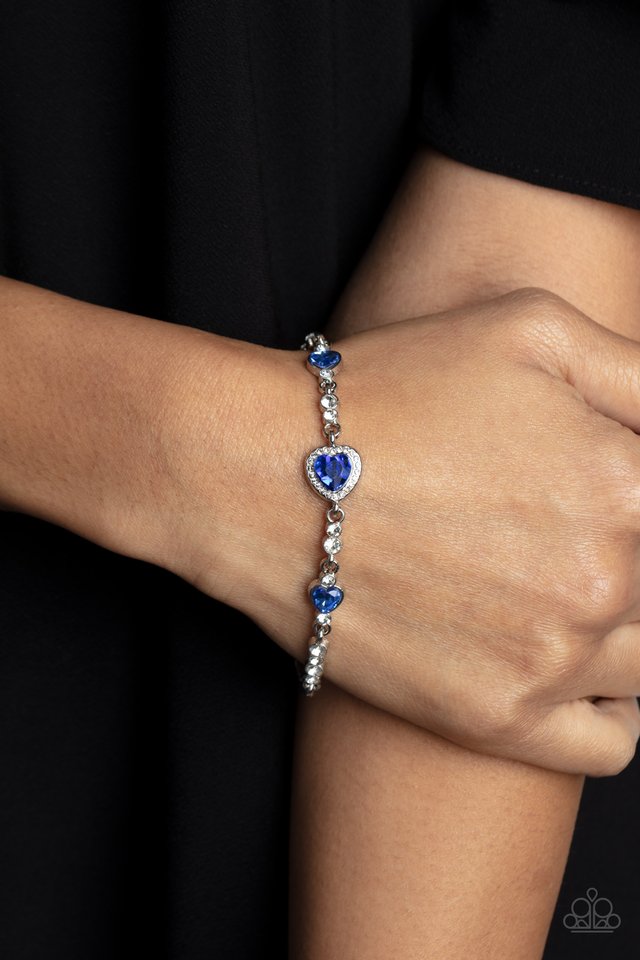 Amor Actually - Blue - Paparazzi Bracelet Image