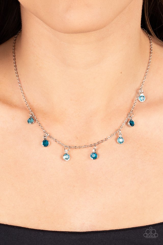 Carefree Charmer - Blue - Paparazzi Necklace Image
