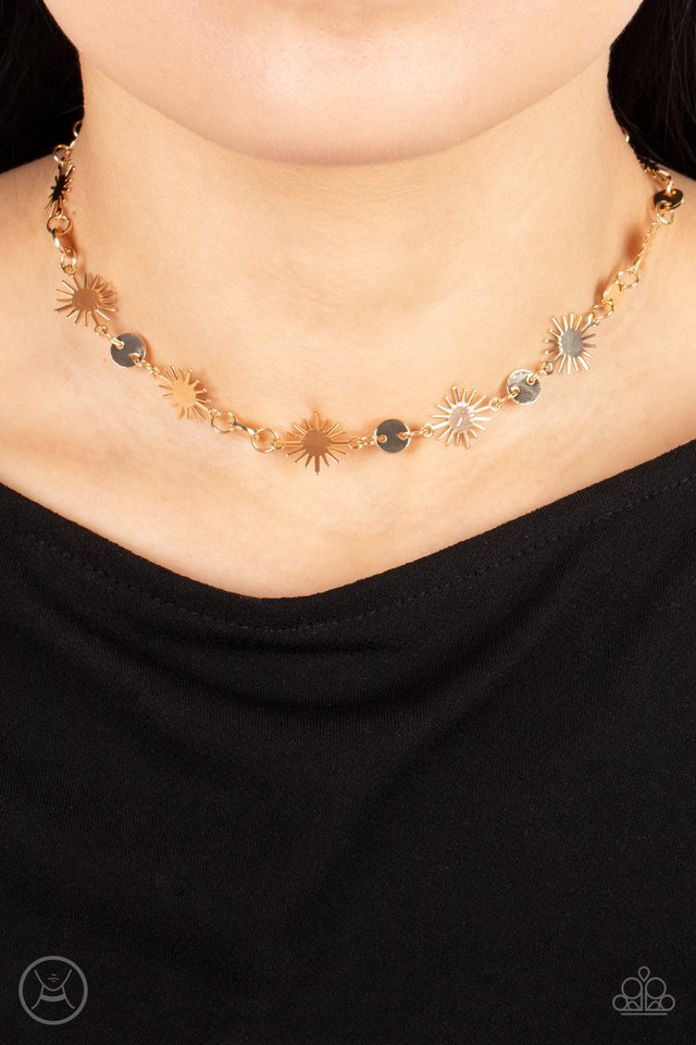 Astro Goddess - Gold - Paparazzi Necklace Image