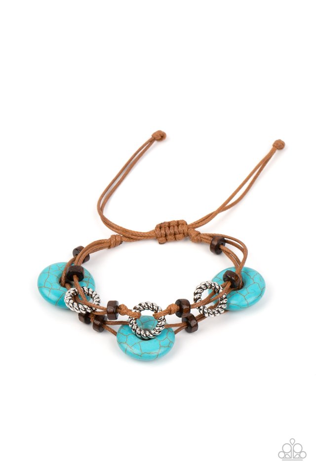 Quarry Quandary - Blue - Paparazzi Bracelet Image
