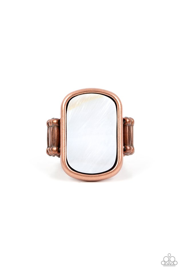 Tidal Tranquility - Copper - Paparazzi Ring Image