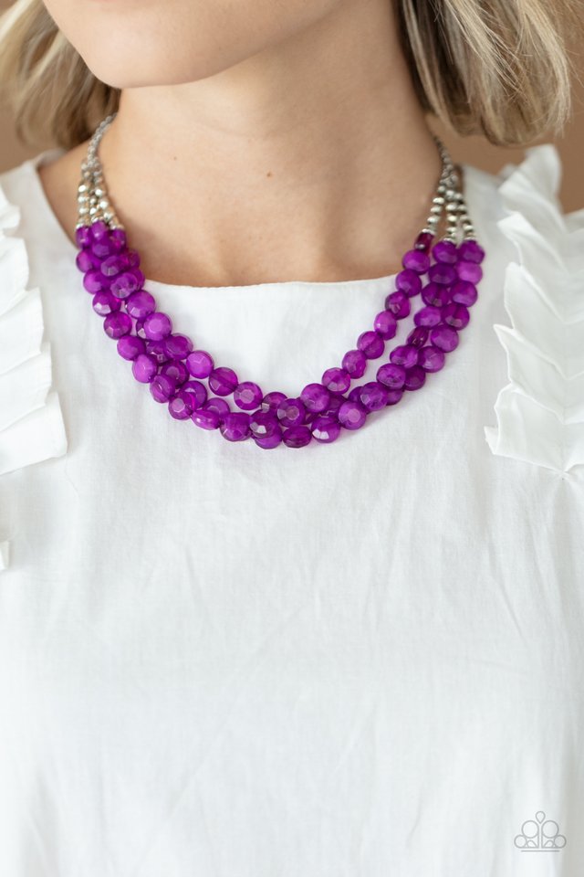 Pacific Picnic - Purple - Paparazzi Necklace Image