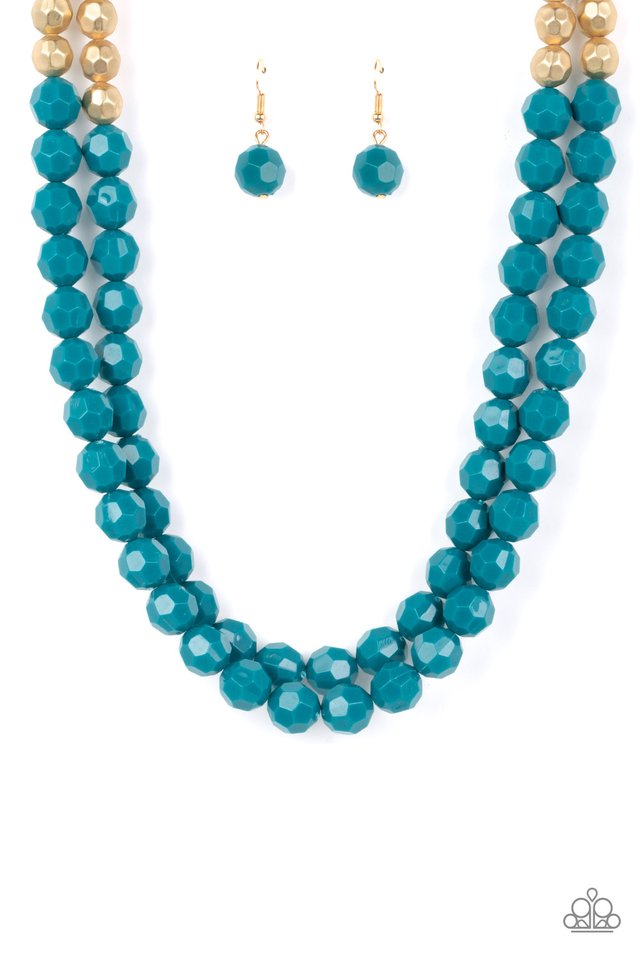 Greco Getaway - Blue - Paparazzi Necklace Image