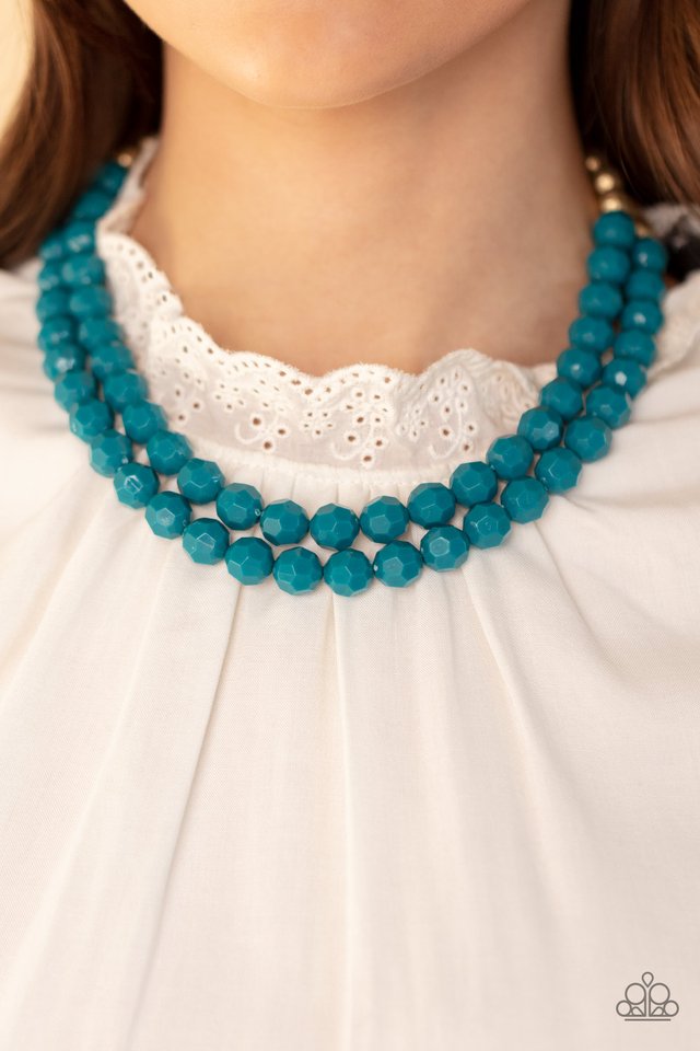 Greco Getaway - Blue - Paparazzi Necklace Image