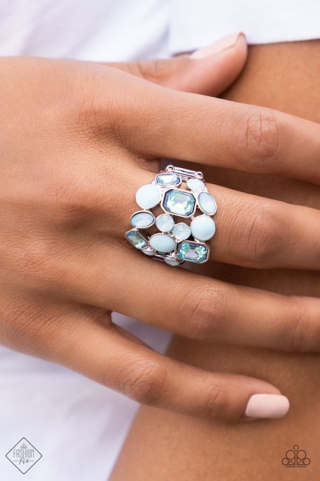 Multichromatic Meditation - Blue - Paparazzi Ring Image