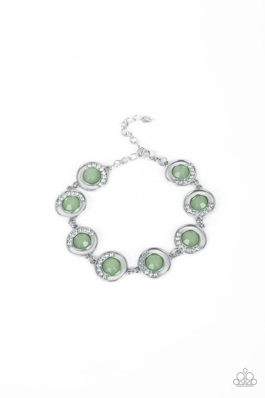 Twinkling Trajectory - Green - Paparazzi Bracelet Image