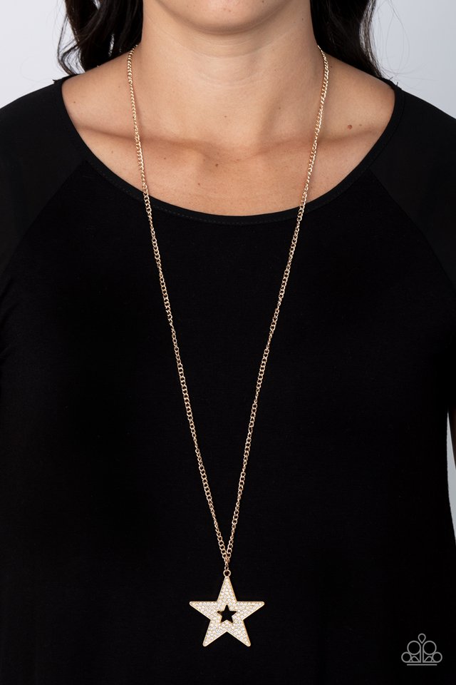 Superstar Stylist - Gold - Paparazzi Necklace Image
