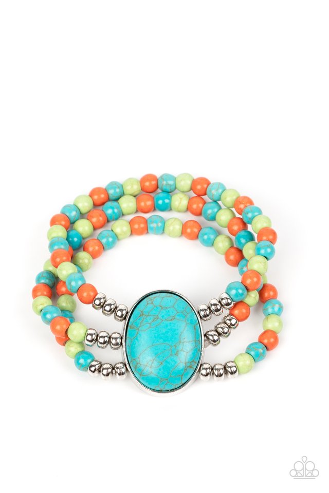 Stone Pools - Multi - Paparazzi Bracelet Image
