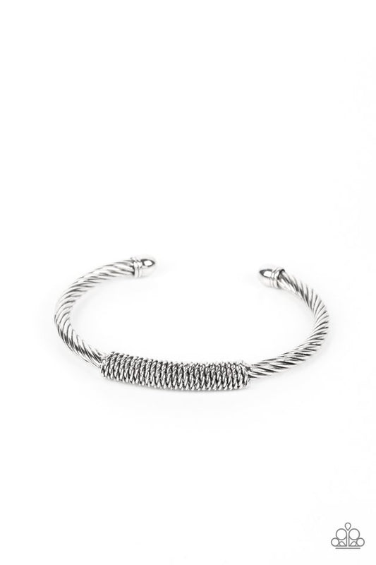 CABLE-Minded - Silver - Paparazzi Bracelet Image