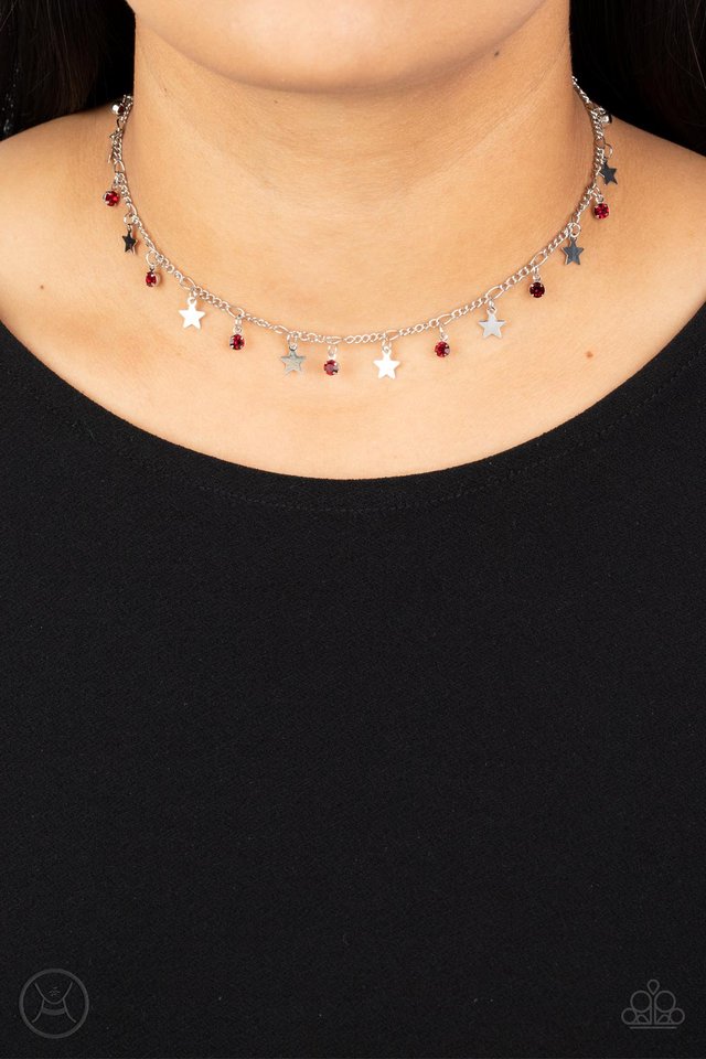 Little Lady Liberty - Red - Paparazzi Necklace Image
