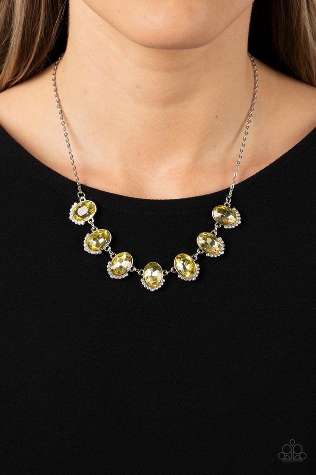 Unleash Your Sparkle - Yellow - Paparazzi Necklace Image