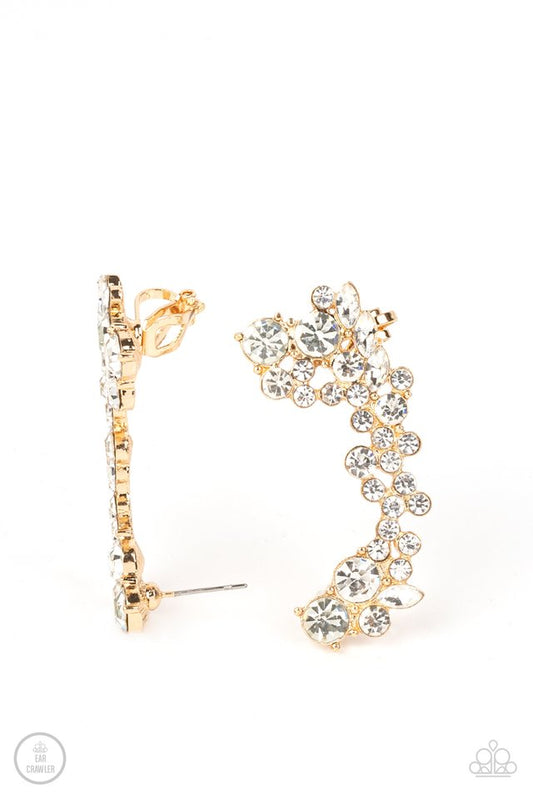 Astronomical Allure - Gold - Paparazzi Earring Image