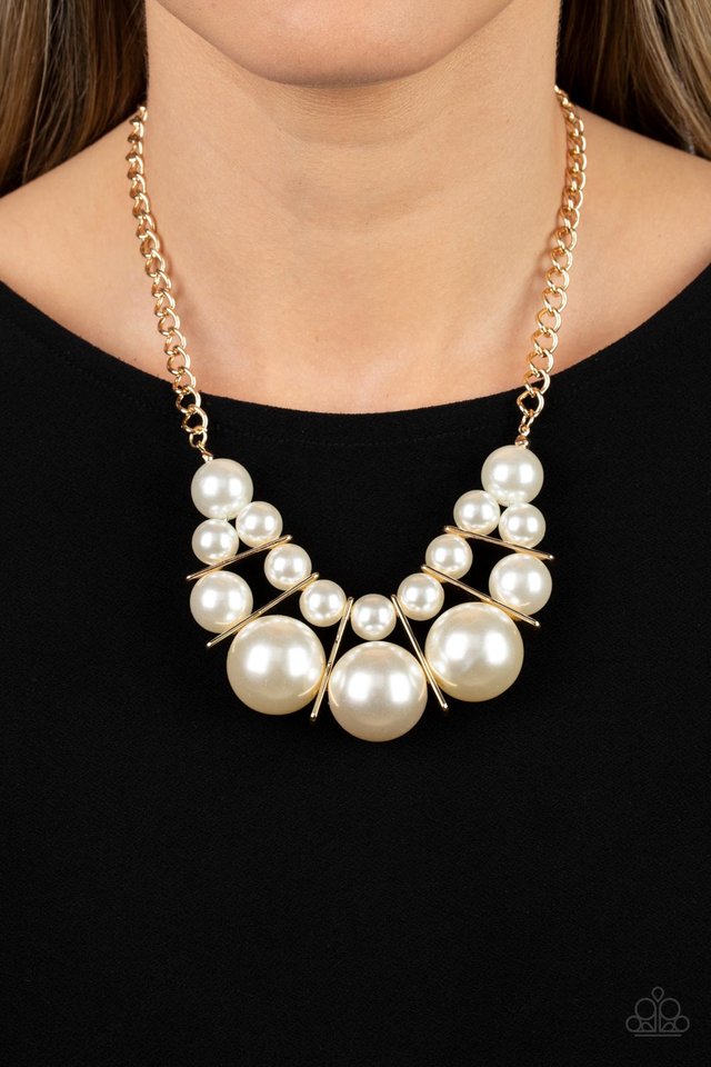 Challenge Accepted - Gold - Paparazzi Necklace Image