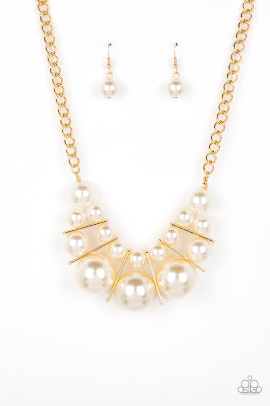 Challenge Accepted - Gold - Paparazzi Necklace Image