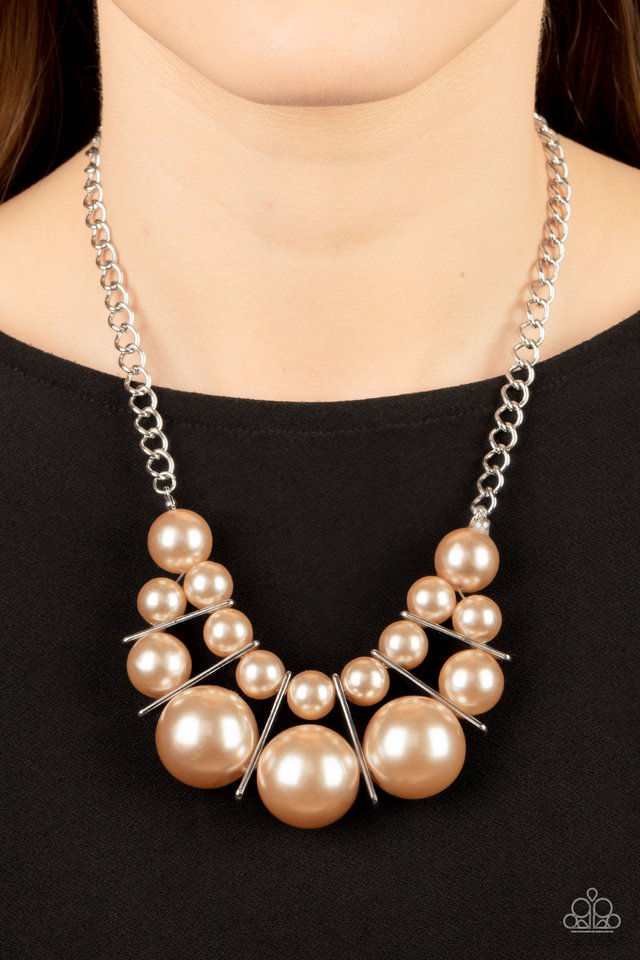 Challenge Accepted - Brown - Paparazzi Necklace Image