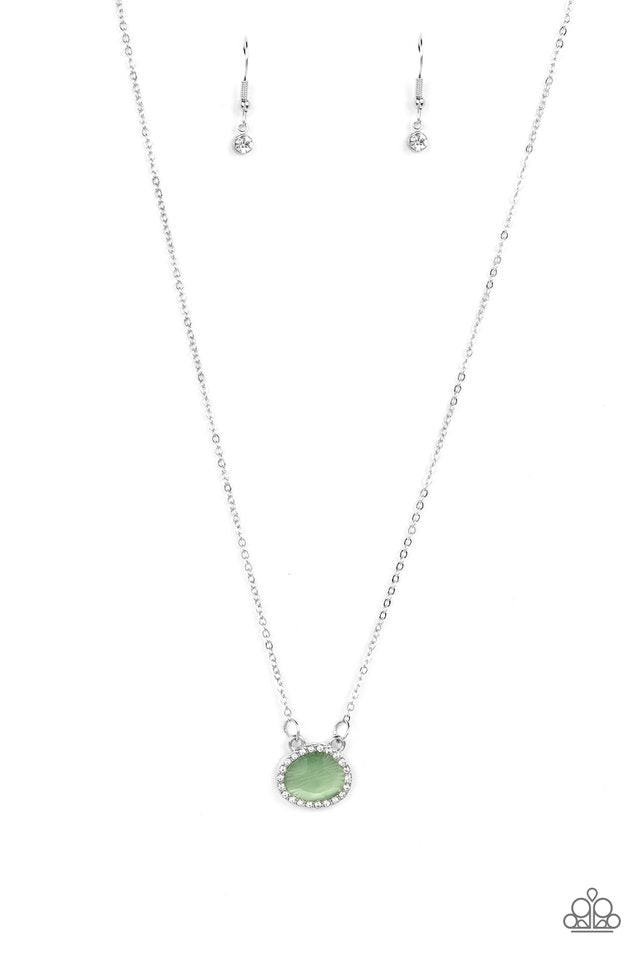 Treasure Me Always - Green - Paparazzi Necklace Image