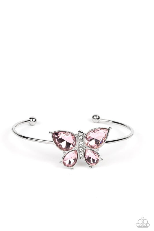 Butterfly Beatitude - Pink - Paparazzi Bracelet Image