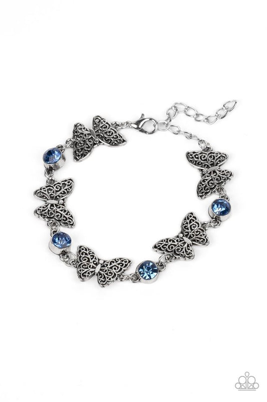 Has a WING to It - Blue - Paparazzi Bracelet Image