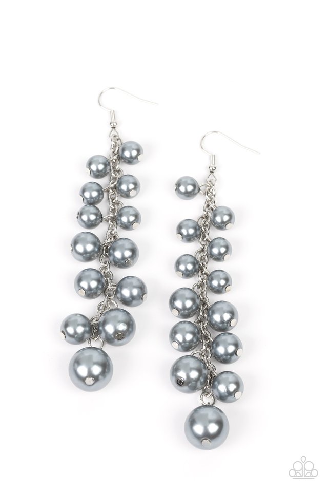 Atlantic Affair - Silver - Paparazzi Earring Image