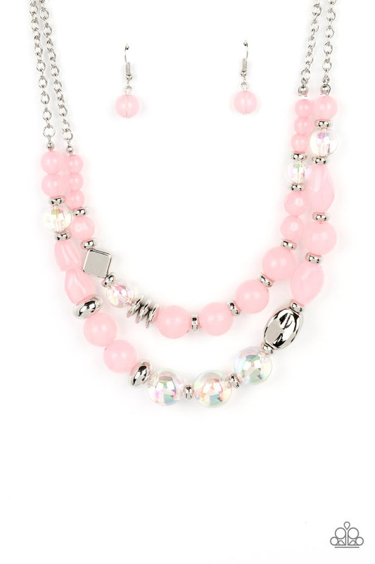 Mere Magic - Pink - Paparazzi Necklace Image