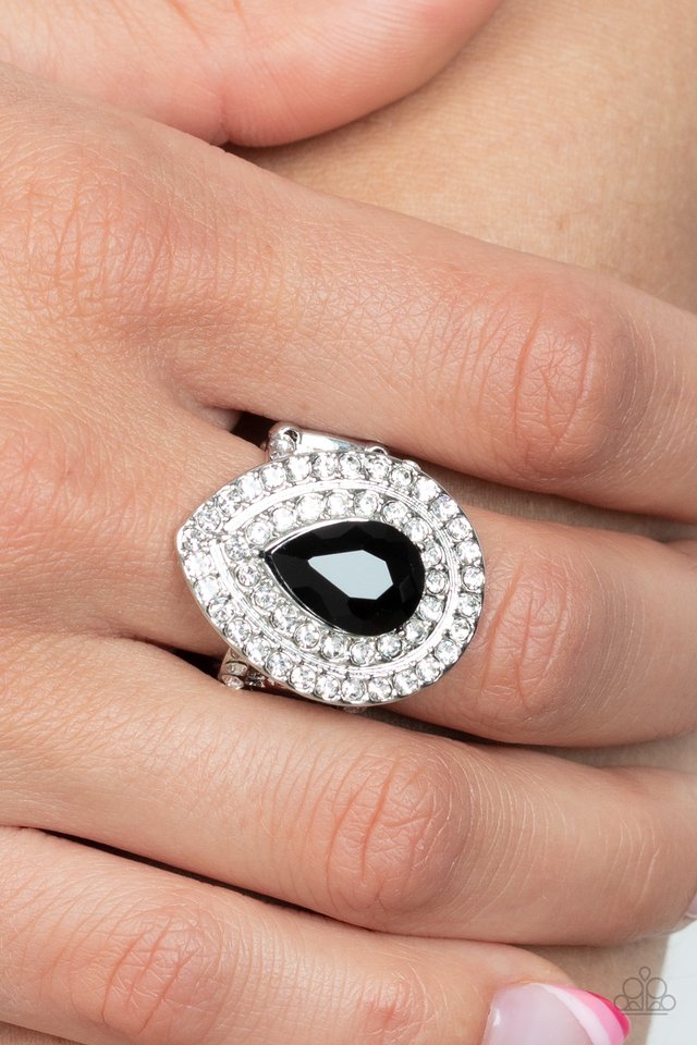 Icy Indulgence - Black - Paparazzi Ring Image