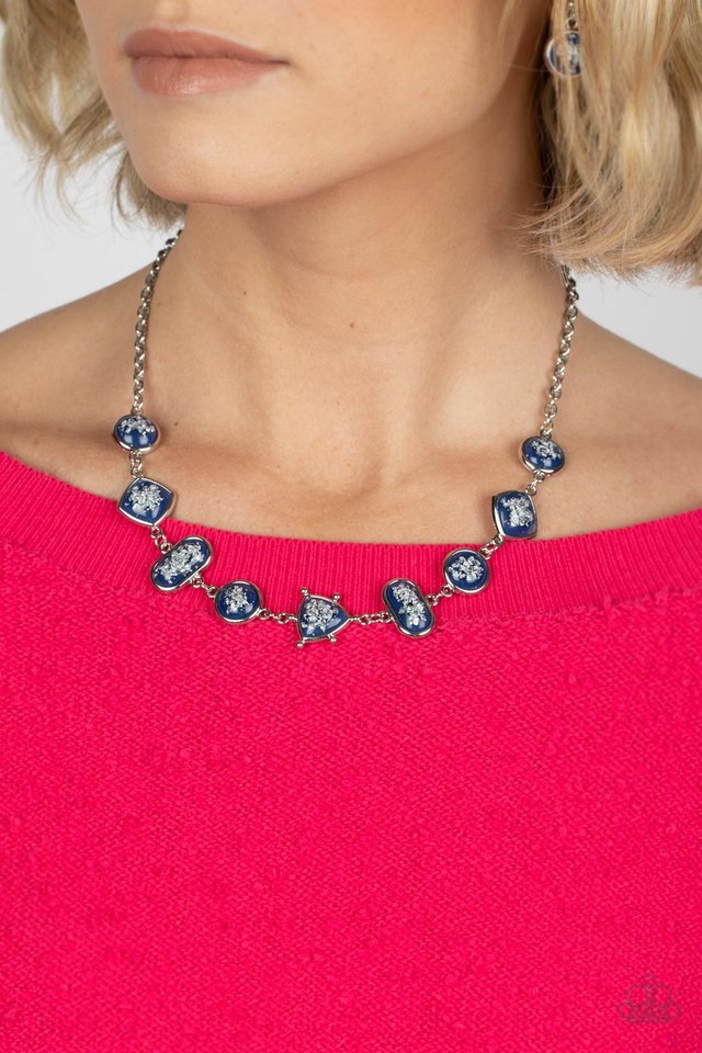 Fleek and Flecked - Blue - Paparazzi Necklace Image