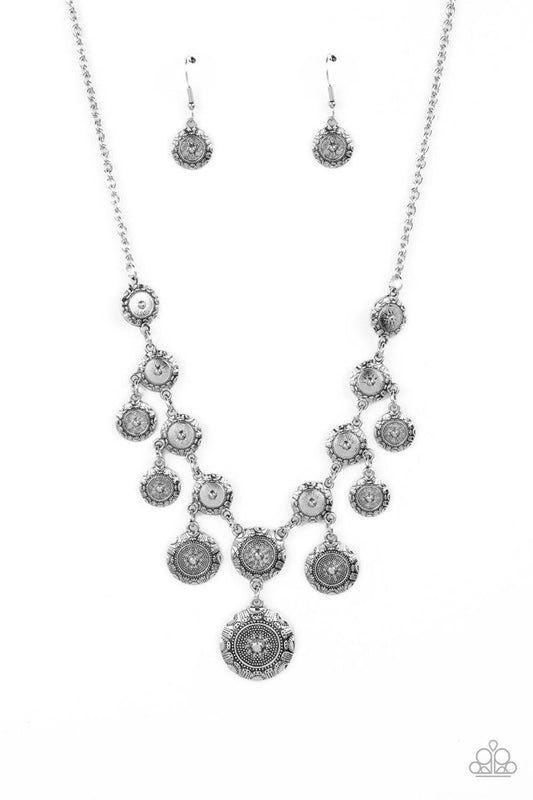 Sahara Stars - Silver - Paparazzi Necklace Image