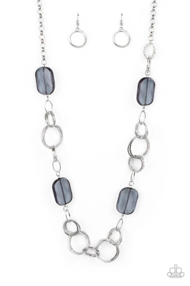 Stained Glass Glamour - Silver - Paparazzi Necklace Image