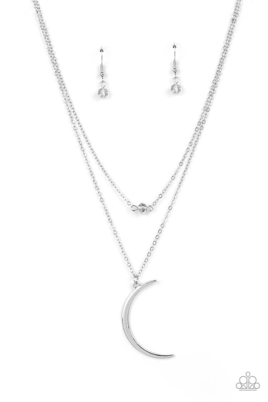 Modern Moonbeam - Silver - Paparazzi Necklace Image