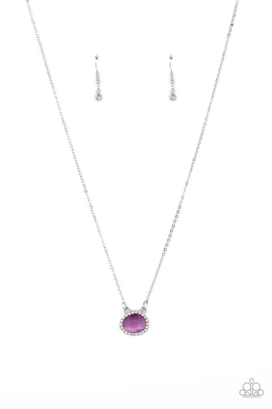 Treasure Me Always - Purple - Paparazzi Necklace Image