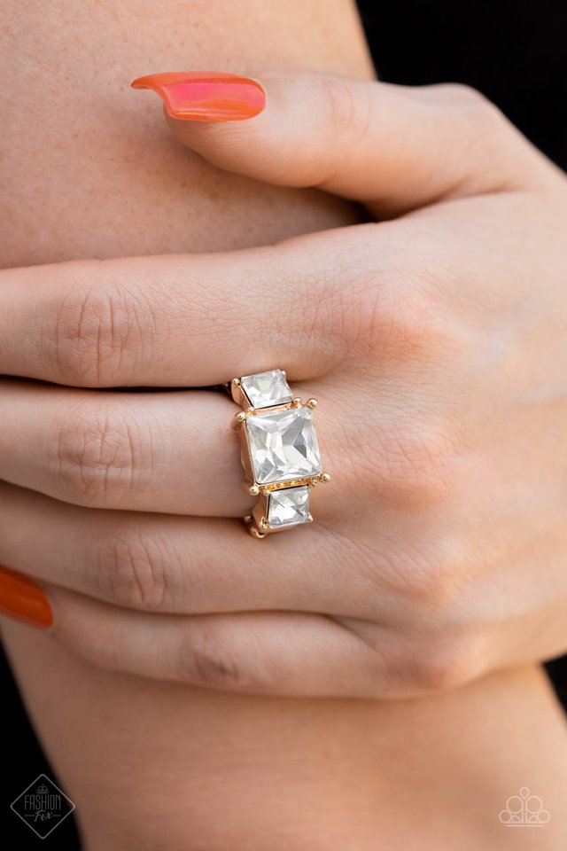 Treasured Twinkle - Gold - Paparazzi Ring Image