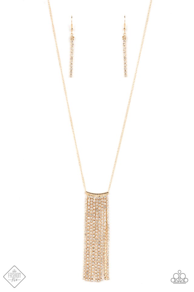 Stellar Crescendo - Gold - Paparazzi Necklace Image