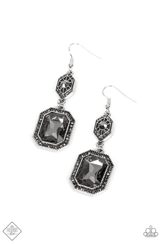 Starry-Eyed Sparkle - Silver - Paparazzi Earring Image