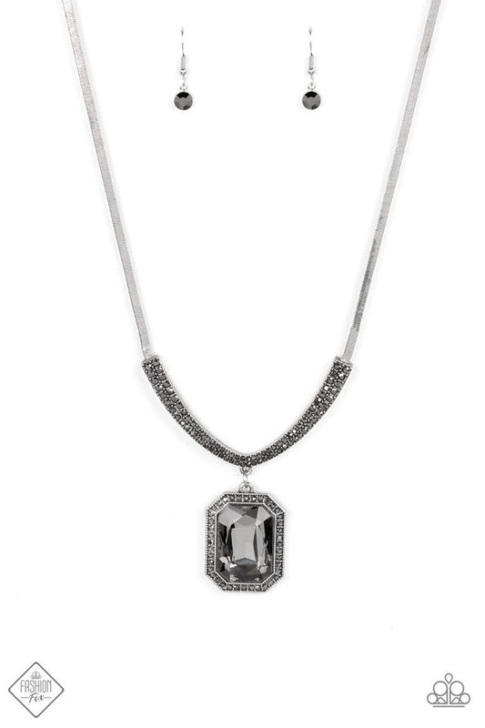 Fit for a DRAMA QUEEN - Silver - Paparazzi Necklace Image