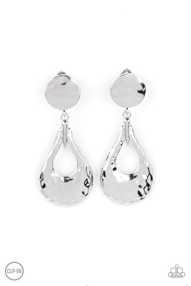 Metallic Magic - Silver - Paparazzi Earring Image