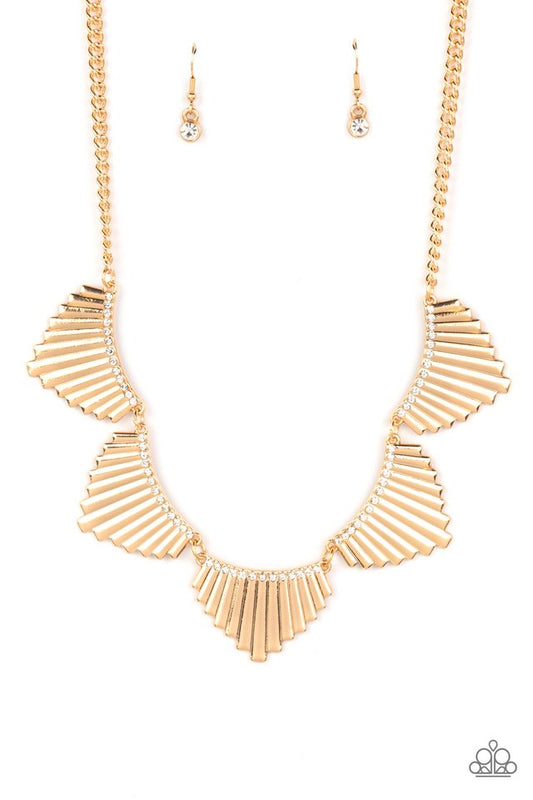 MANE Street - Gold - Paparazzi Necklace Image