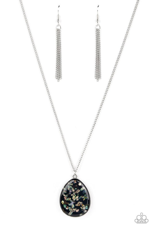 Shimmering Seafloors - Black - Paparazzi Necklace Image