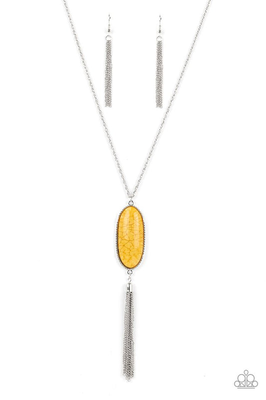 Southern Stroll - Yellow - Paparazzi Necklace Image