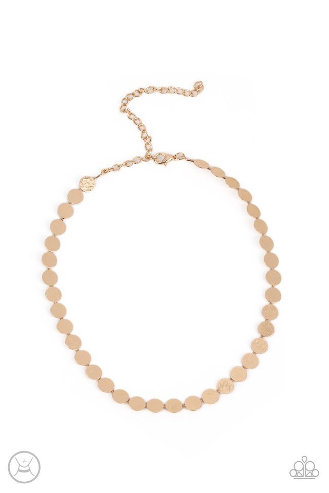 Flash Mob Flicker - Gold - Paparazzi Necklace Image